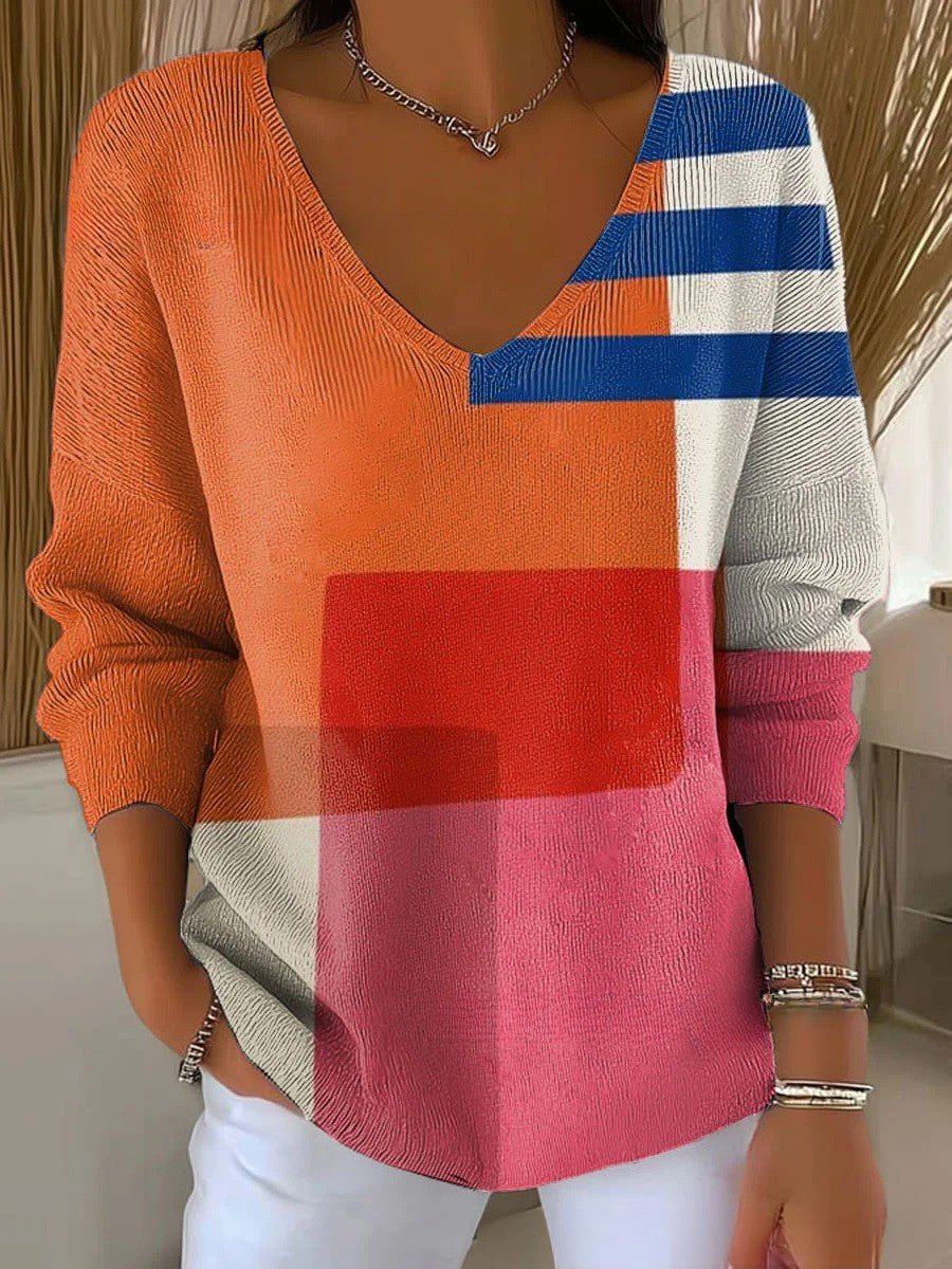 ELSIE | Jumper with V-neck - Liora Melbourne