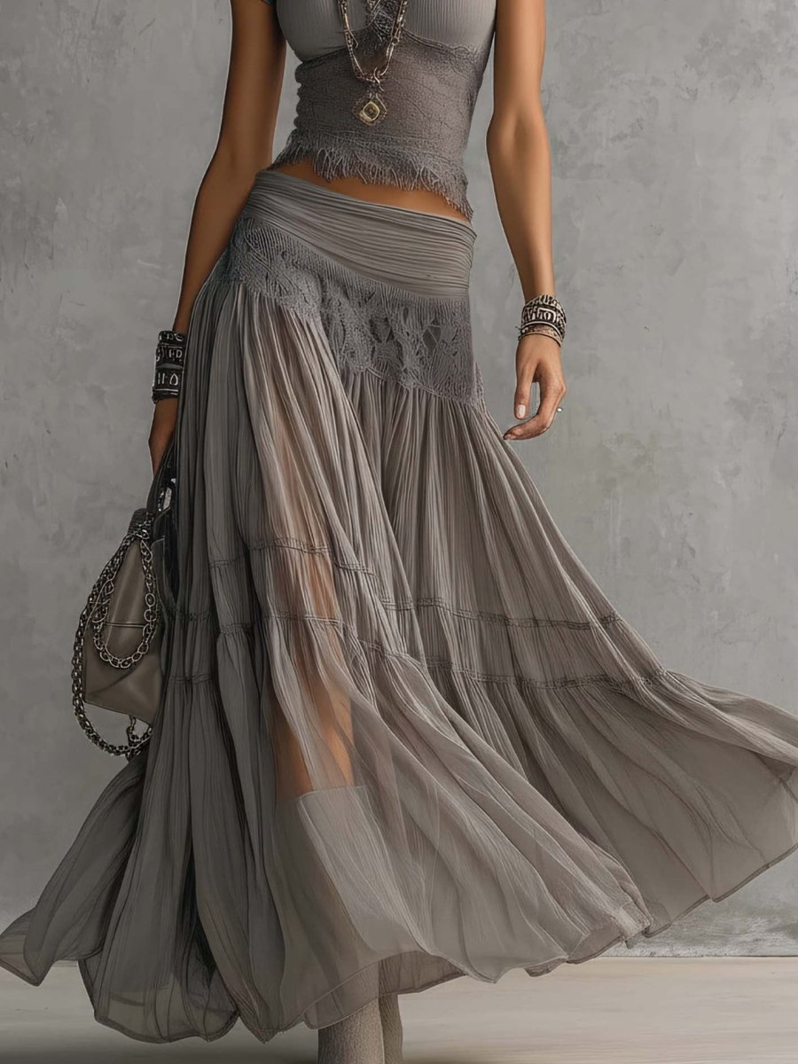 CATERINA | Co-ord set with pleated skirt - Liora Melbourne