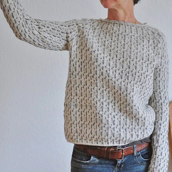 MATILDA | Knitted jumper with minimalist design - Liora Melbourne