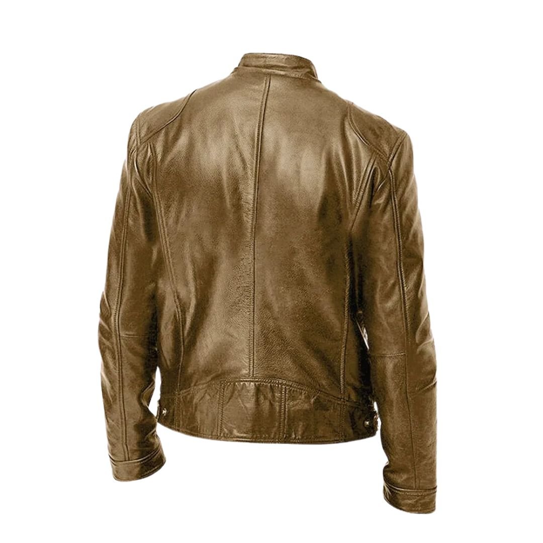 LUCA | Leather jacket with casual fit - Liora Melbourne