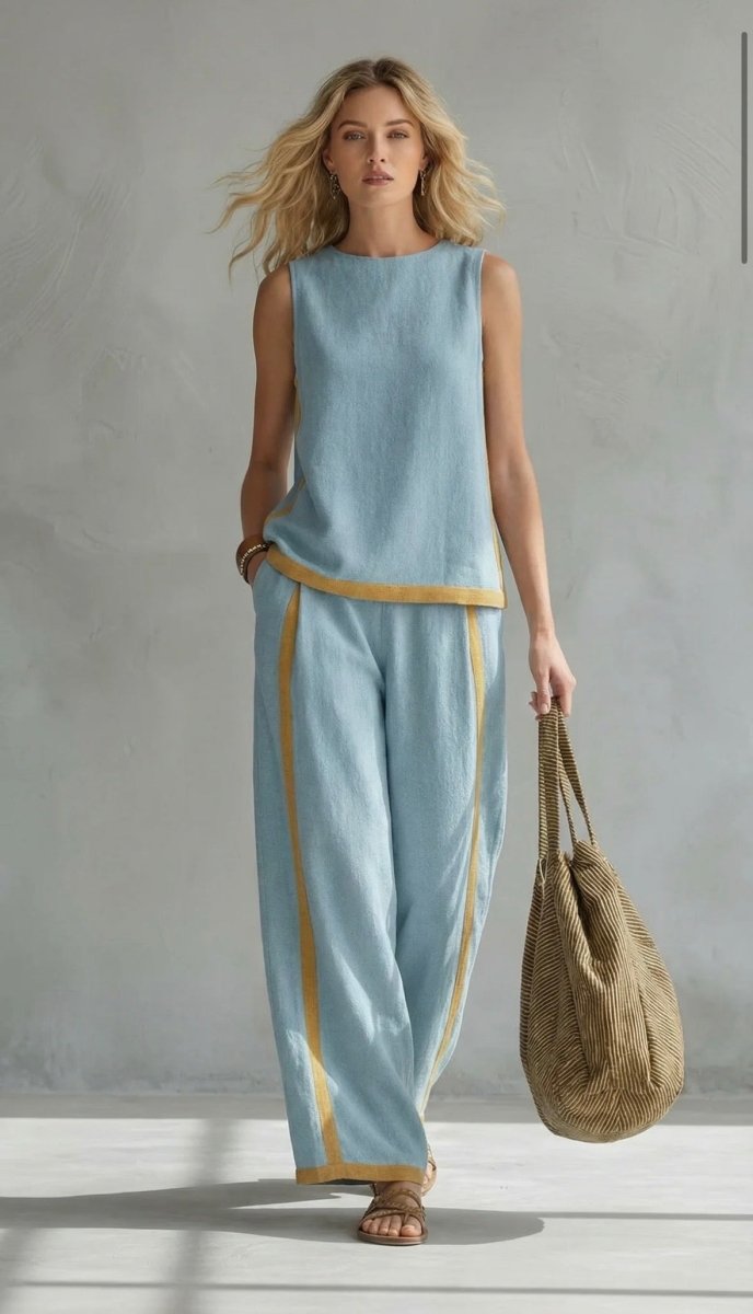 SHANIA | Set with wide-leg trousers - Liora Melbourne