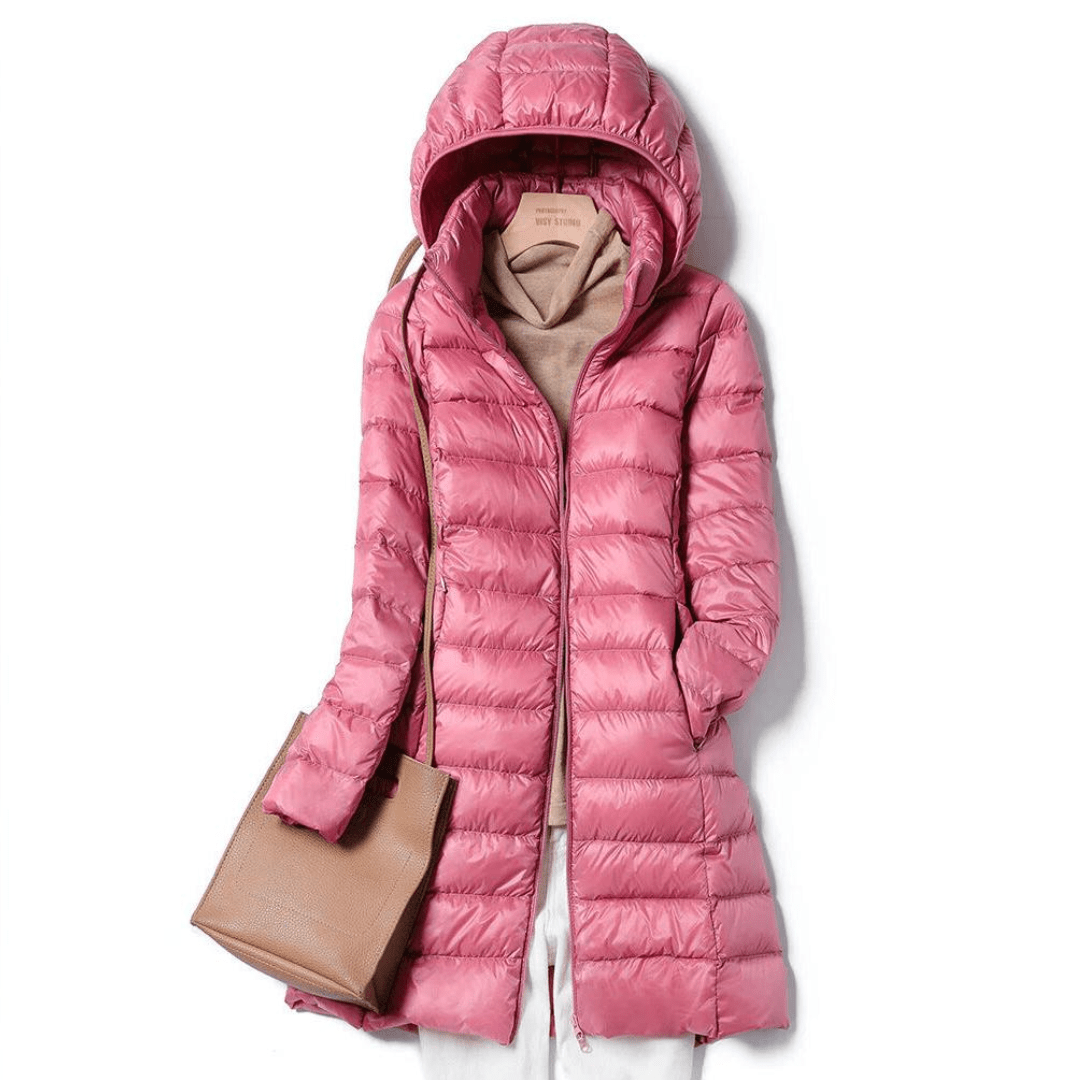 KATIE | Long puff jacket with longline silhouette - Liora Melbourne