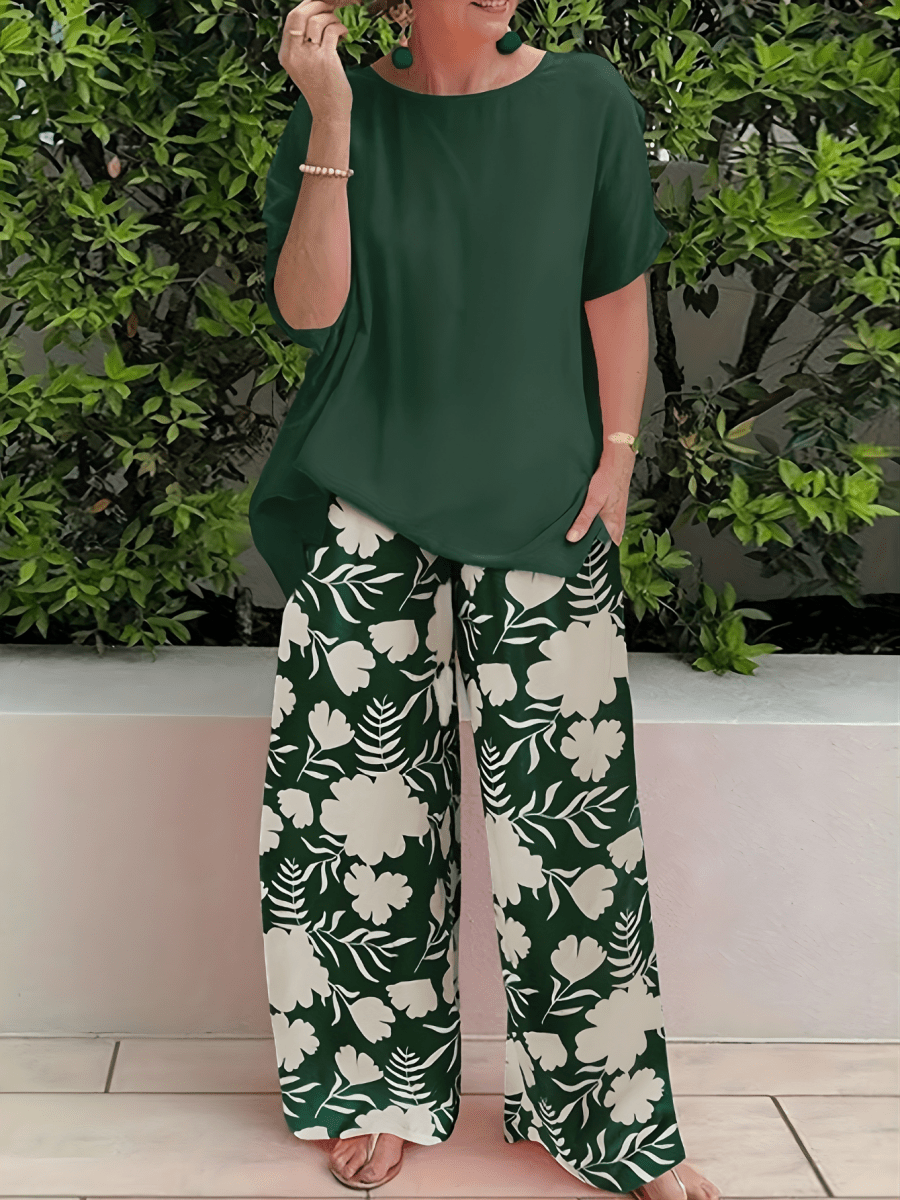 AURORA | Set with wide-leg pants - Liora Melbourne
