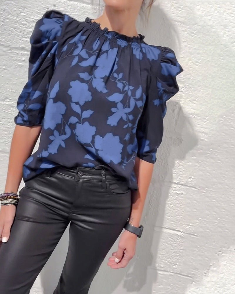 SUMMER | Blouse with puff sleeves - Liora Melbourne
