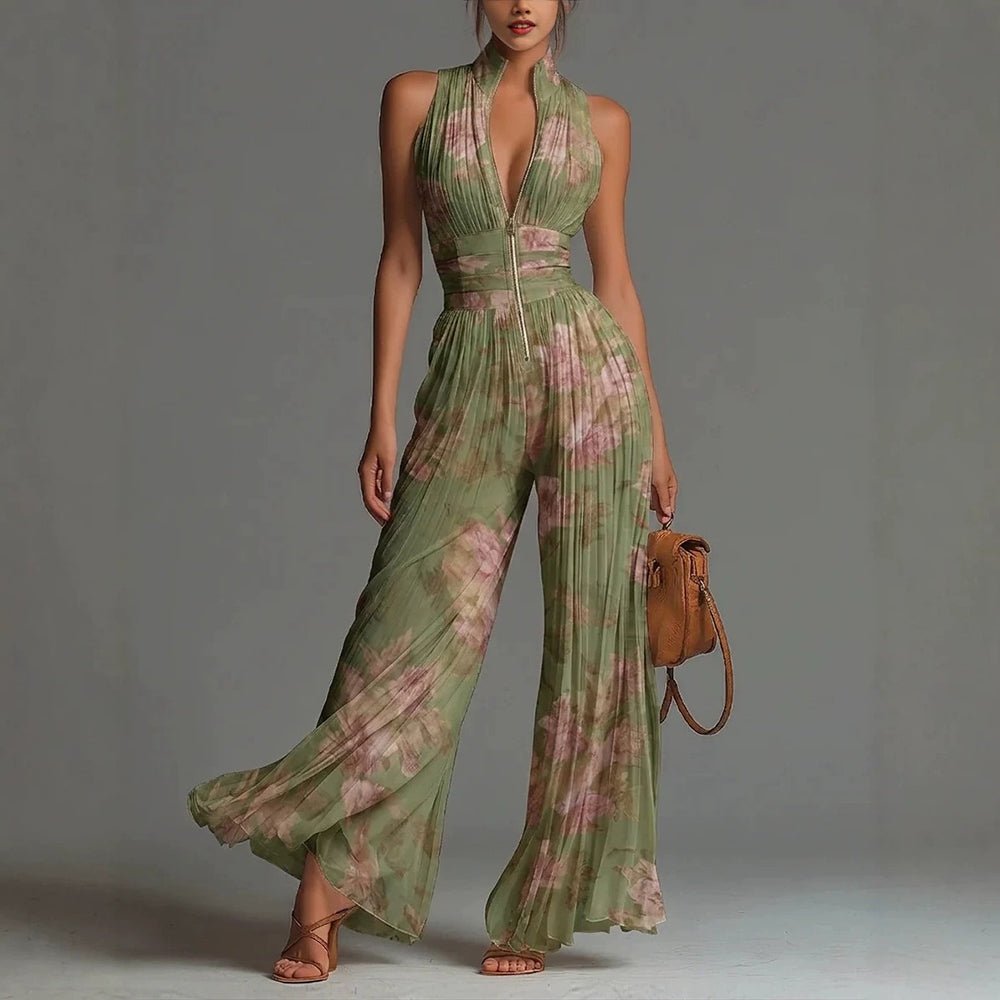 SOFIA | Jumpsuit with wide-leg trousers - Liora Melbourne