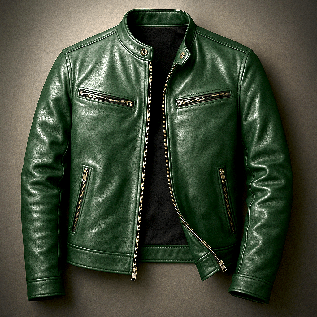 BLAKE | Leather jacket with vintage design - Liora Melbourne