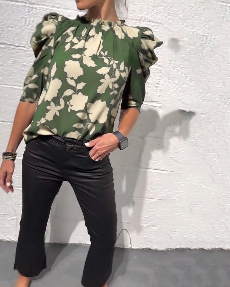 SUMMER | Blouse with puff sleeves - Liora Melbourne