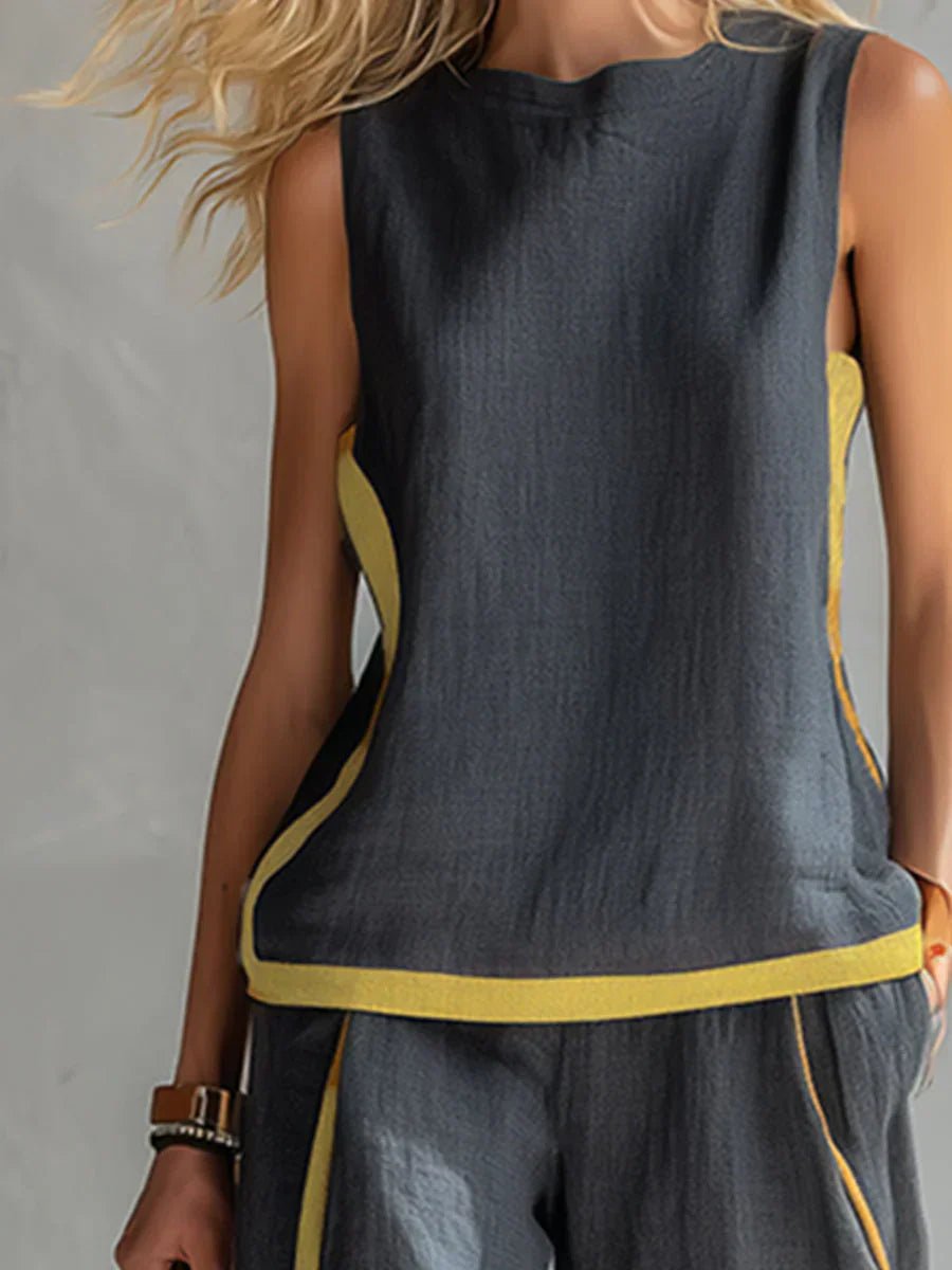 LEILA | Set with wide-leg pants - Liora Melbourne