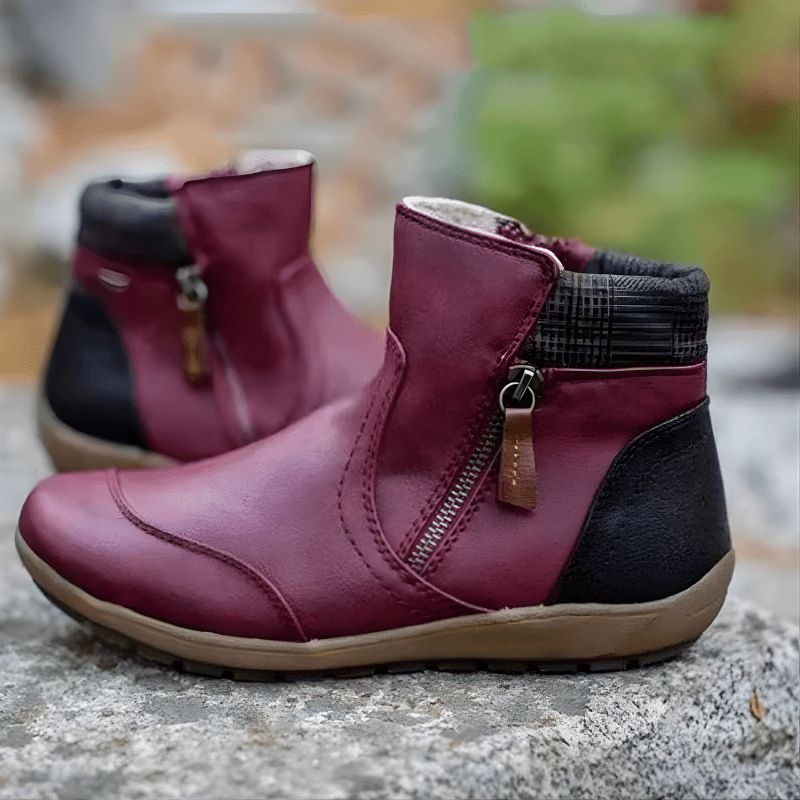 MOIRA | Waterproof boots with zip closure - Liora Melbourne