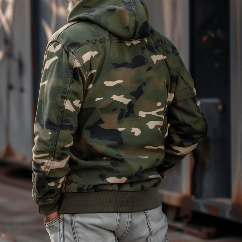 RYDER | Cargo jacket with camouflage print - Liora Melbourne