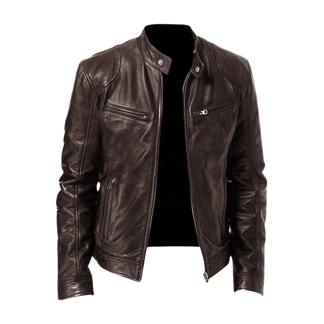 LALUNA | Leather jacket with relaxed fit - Liora Melbourne