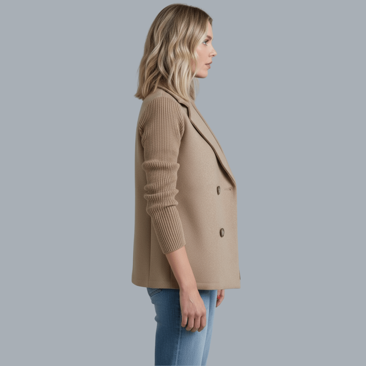 SASHA | Ribbed blazer coat - Liora Melbourne