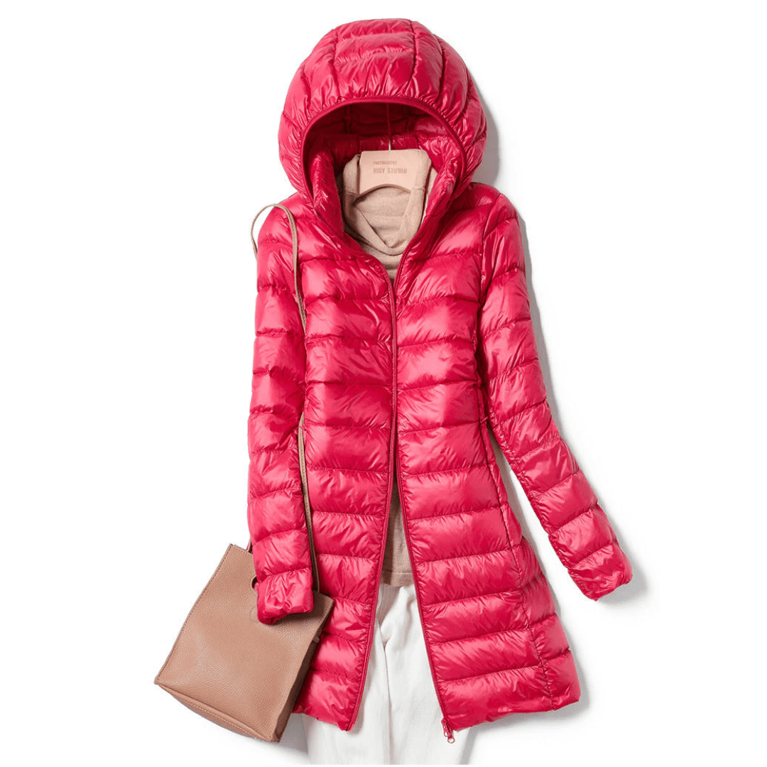 KATIE | Long puff jacket with longline silhouette - Liora Melbourne