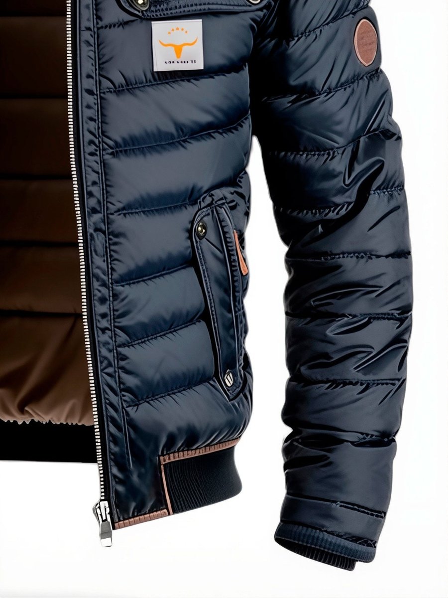 MIA | Quilted jacket with leather-look panels - Liora Melbourne