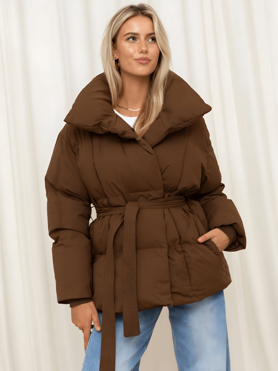 QUINN | Quilted jacket with belt - Liora Melbourne