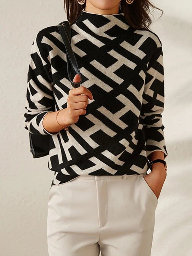 ELSA | Jumper with geometric pattern - Liora Melbourne