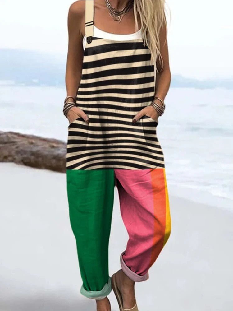 FRANKIE | Jumpsuit with zebra print bodice - Liora Melbourne