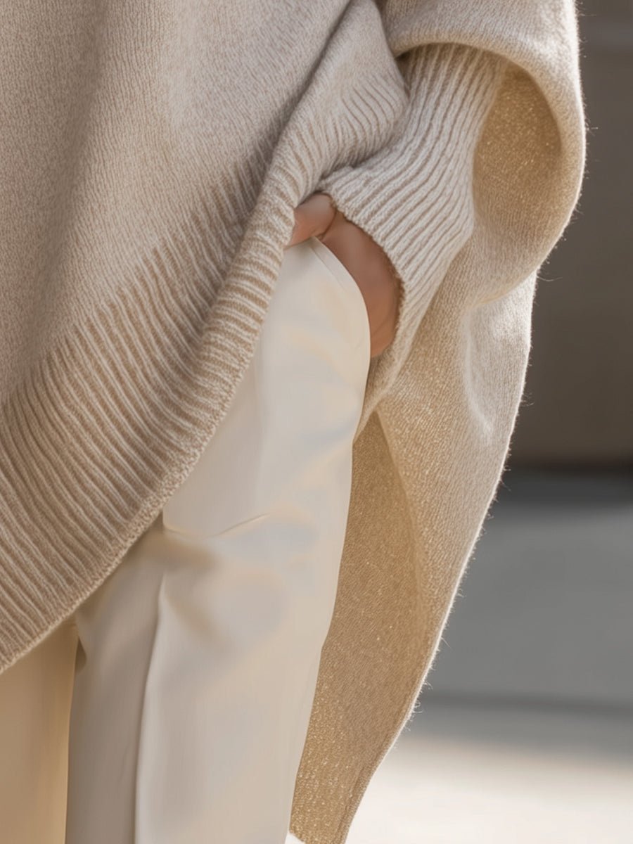 SIENNA | Oversized jumper with ribbed neckline - Liora Melbourne