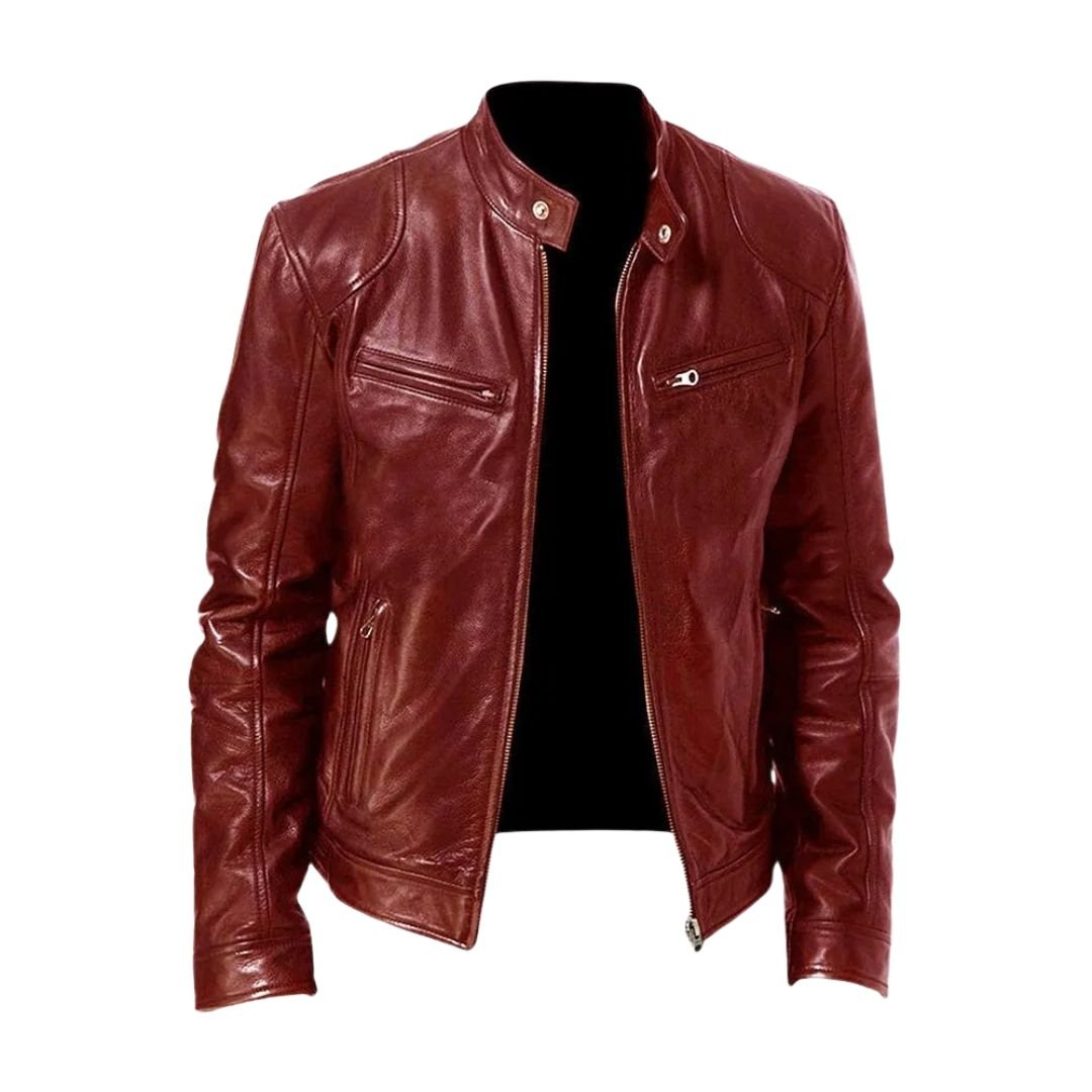 BLAKE | Leather jacket with relaxed fit - Liora Melbourne