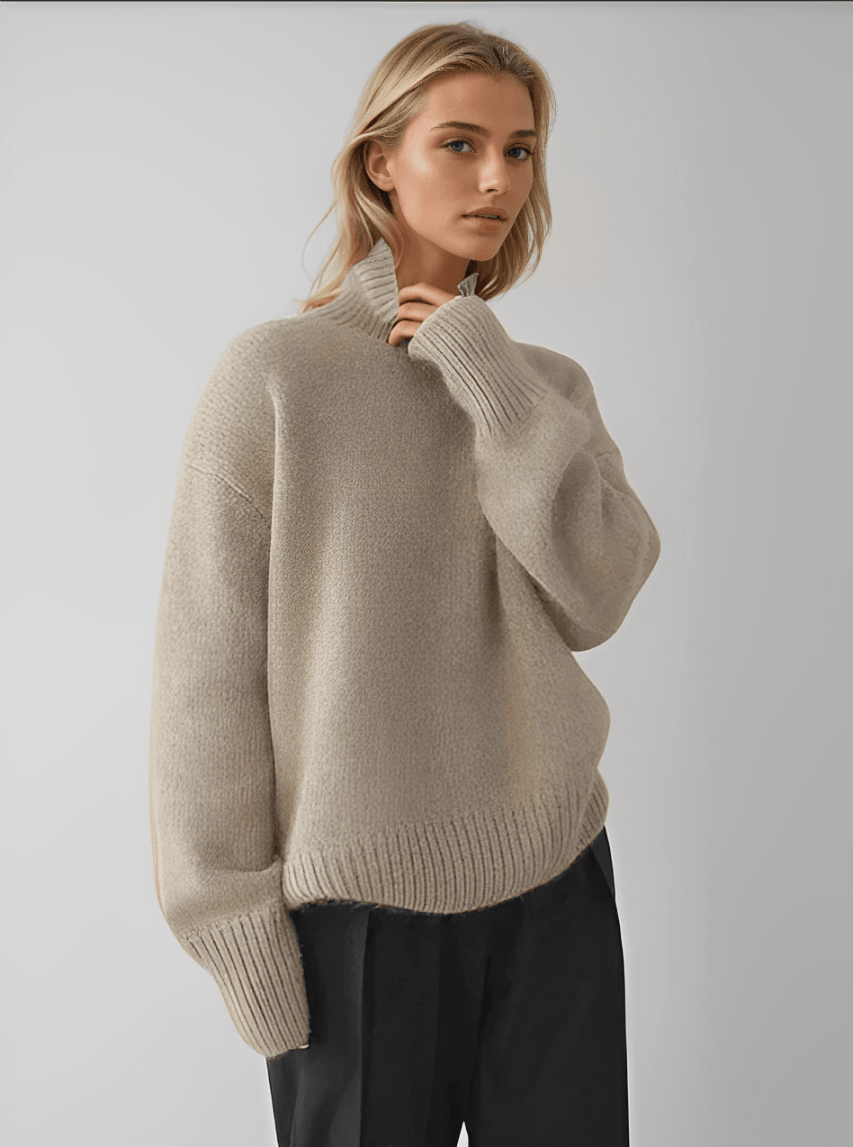 CASEY | Polo neck jumper in cashmere - Liora Melbourne