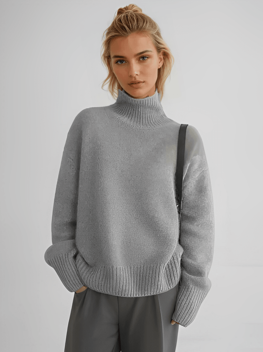 CASEY | Polo neck jumper in cashmere - Liora Melbourne