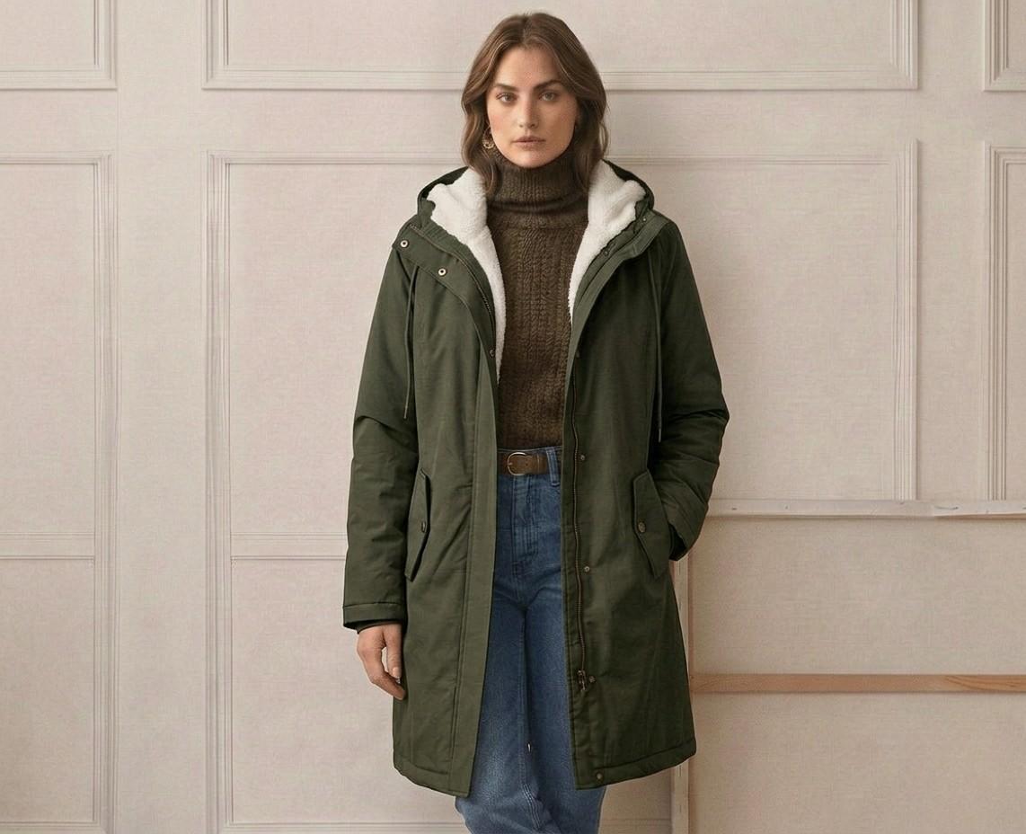 AMÉLIE | Long parka with fleece lining - Liora Melbourne