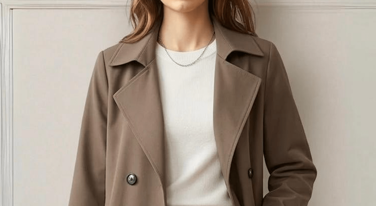 KATE | Trench coat with relaxed silhouette - Liora Melbourne