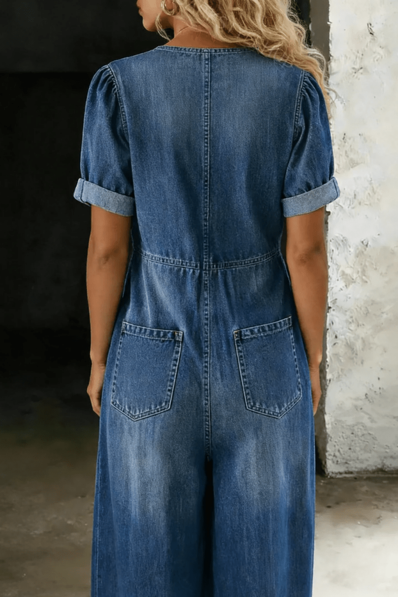 MAYA | Jumpsuit with V-neck - Liora Melbourne
