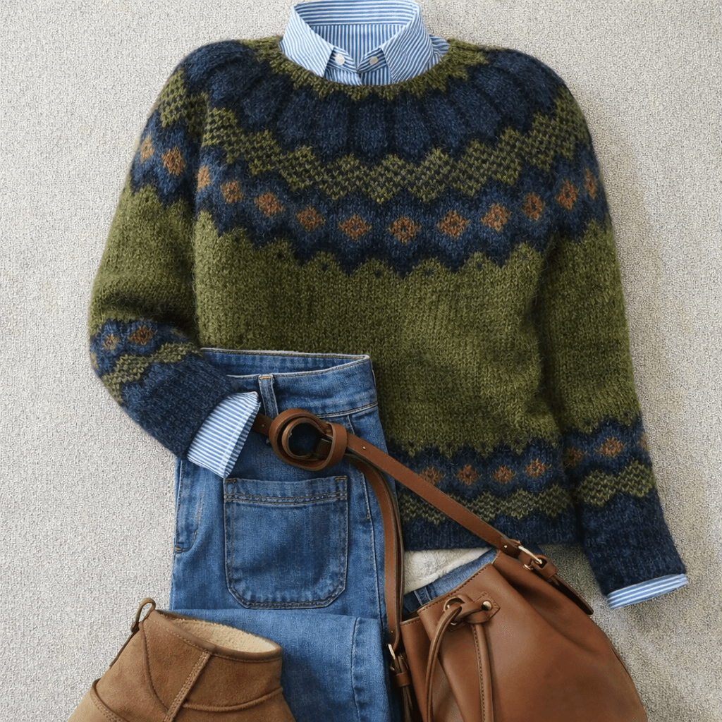 JESSICA | Nordic knit jumper - Liora Melbourne