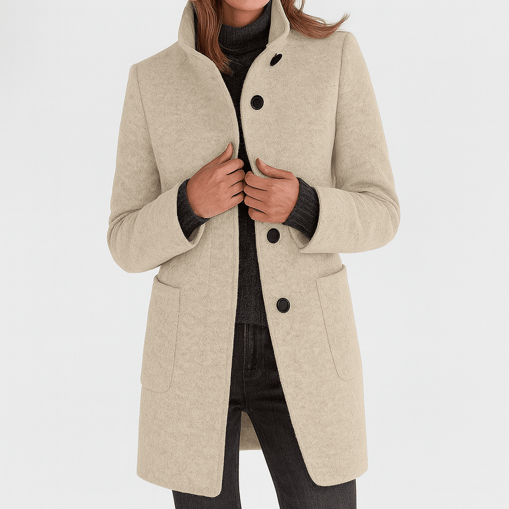 HARPER | Women's coat with high collar - Liora Melbourne