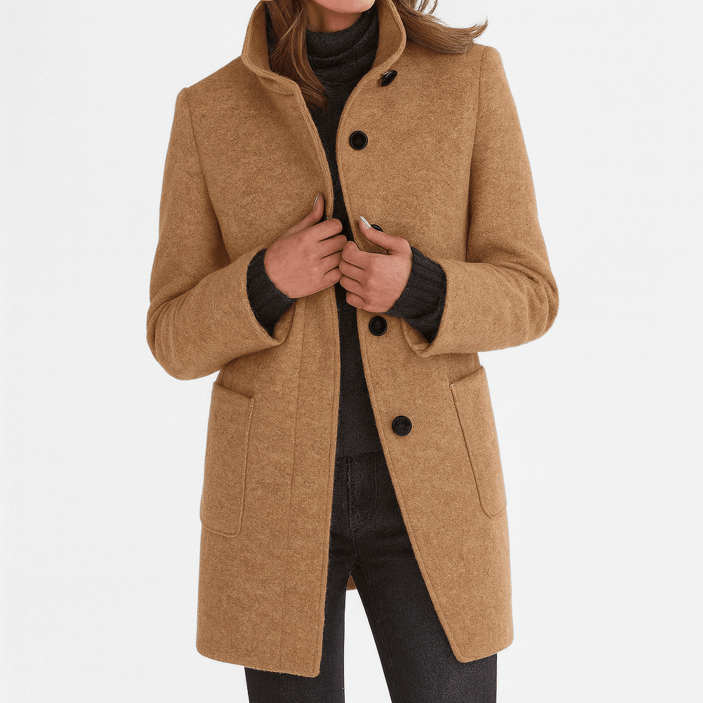 HARPER | Women's coat with high collar - Liora Melbourne