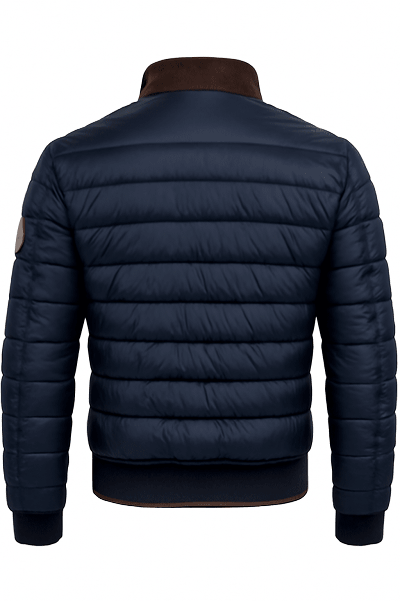 NOAH | Quilted jacket with leather-look panels - Liora Melbourne