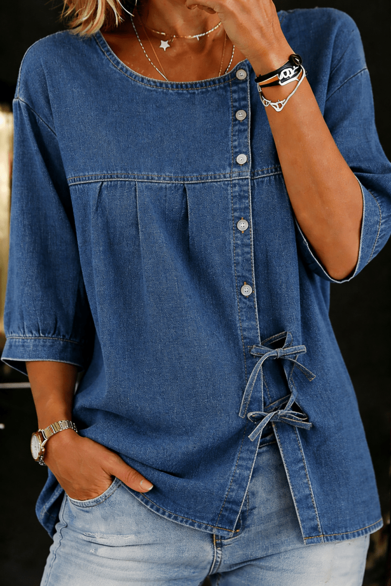 LILY | Blouse with relaxed fit - Liora Melbourne