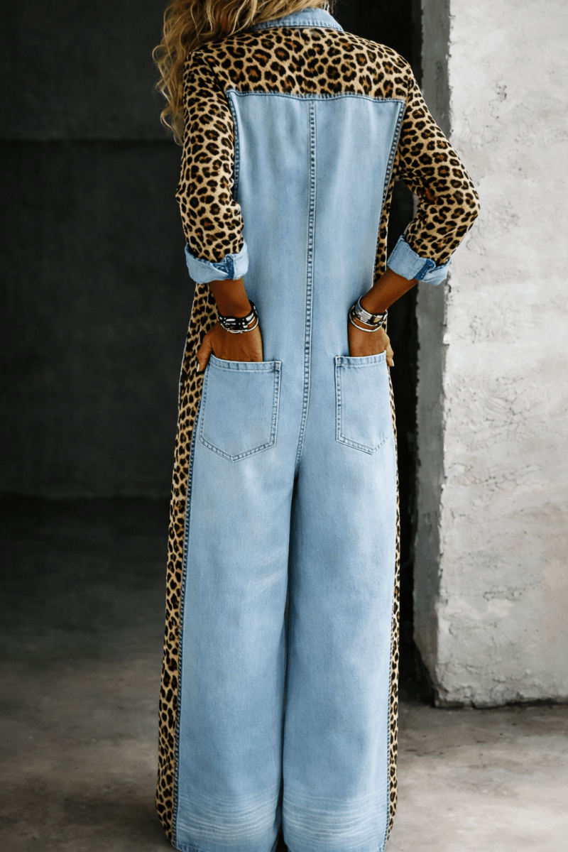 AMANDA | Jumpsuit with denim-look finish - Liora Melbourne