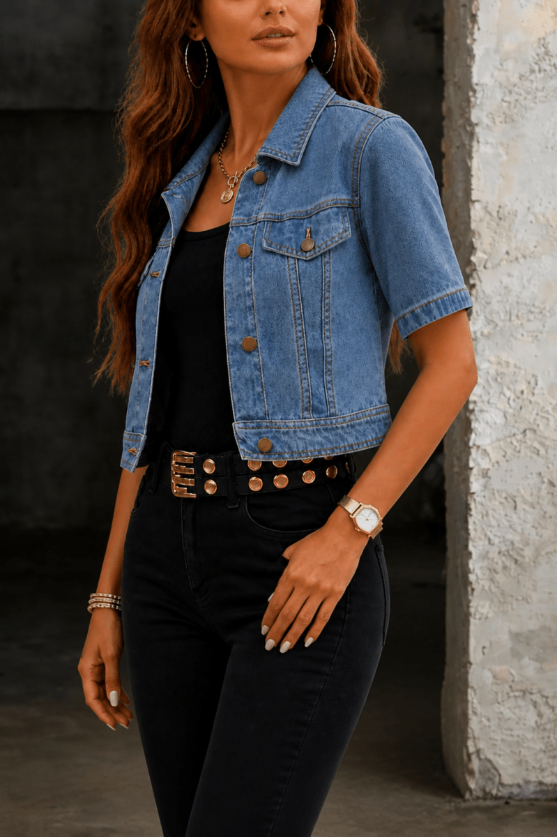 GRACELYN | Short denim jacket - Liora Melbourne
