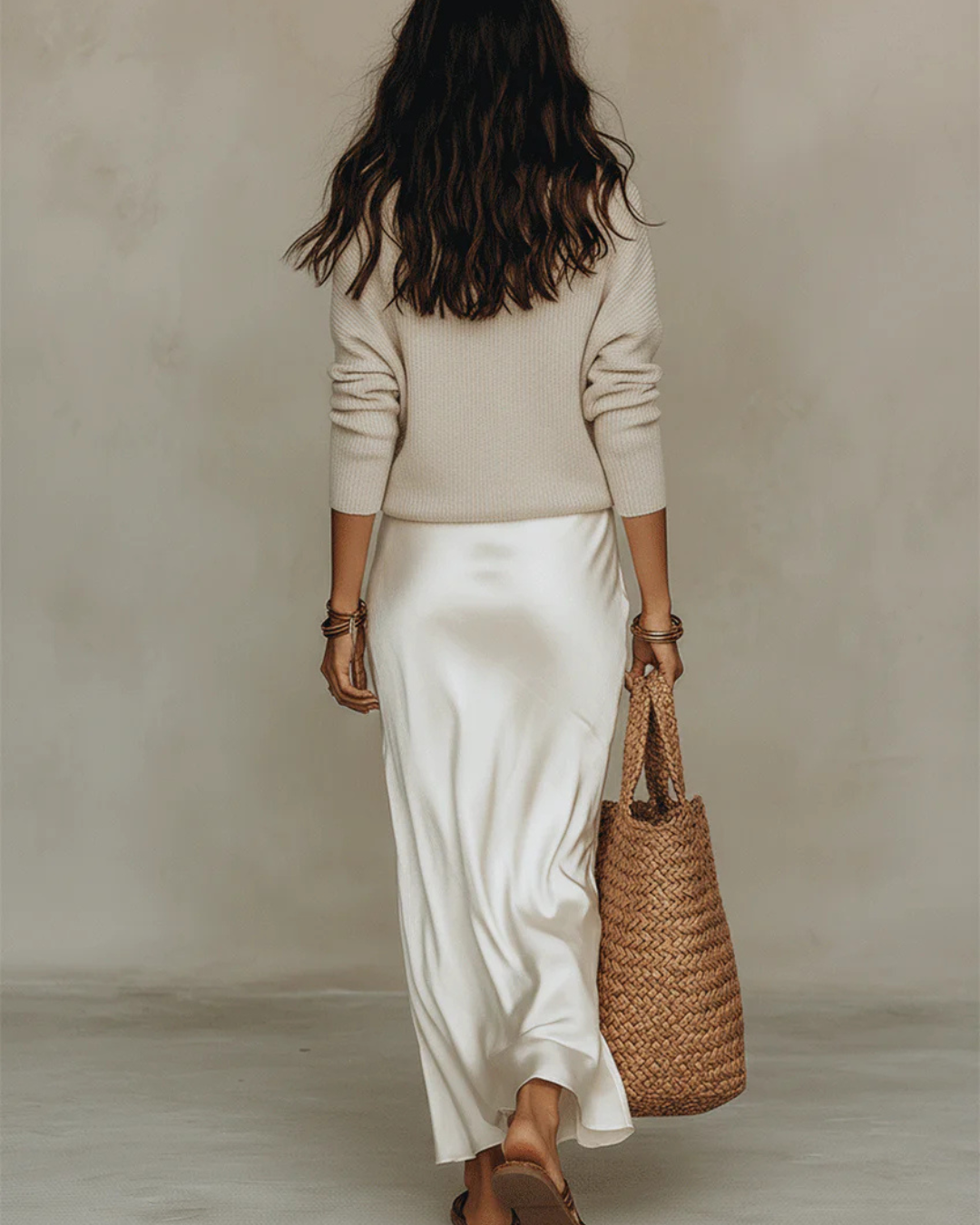 NIKETA | Set with midi dress and knit jumper