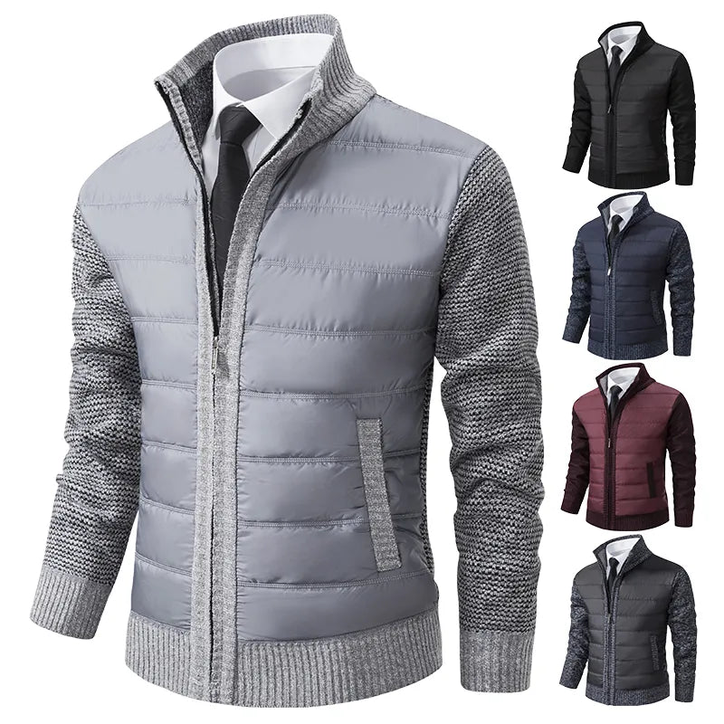BEAU | Gilet with quilted body and knit sleeves - Liora Melbourne