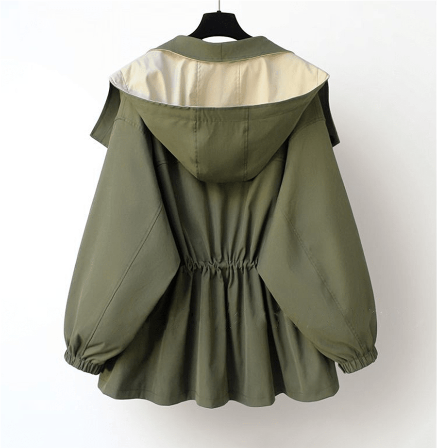 ALEXIS | Trench coat with two-tone design - Liora Melbourne