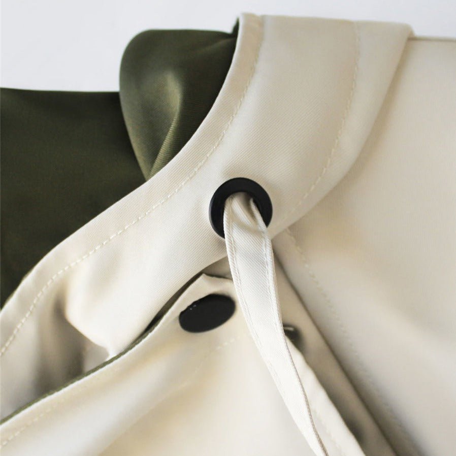 ALEXIS | Trench coat with two-tone design - Liora Melbourne