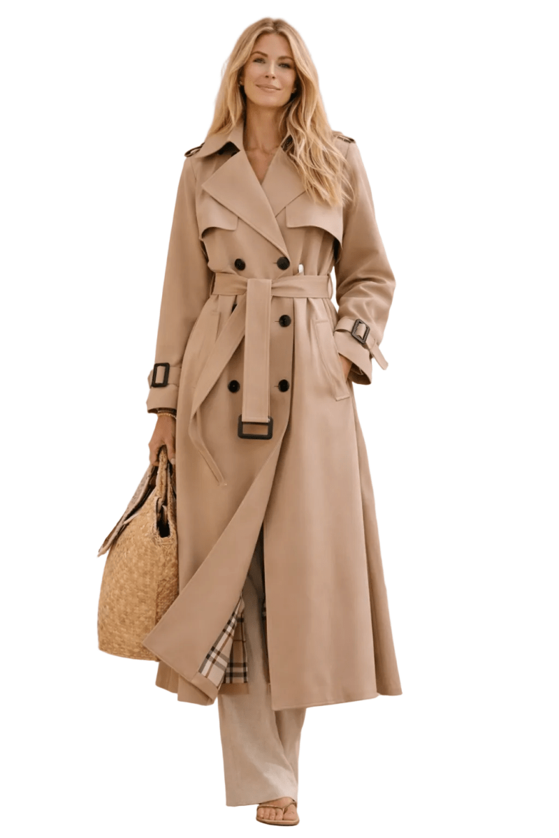 HARPER | Trench coat with structured cut - Liora Melbourne