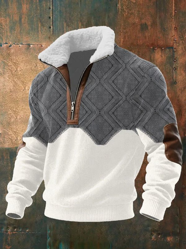 OLIVER | Zip-up jumper with sherpa collar - Liora Melbourne