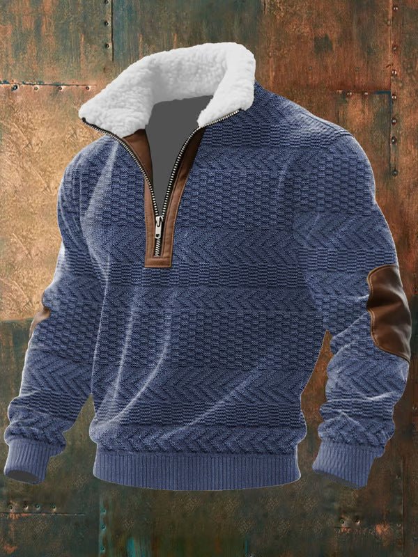 OLIVER | Zip-up jumper with sherpa collar - Liora Melbourne