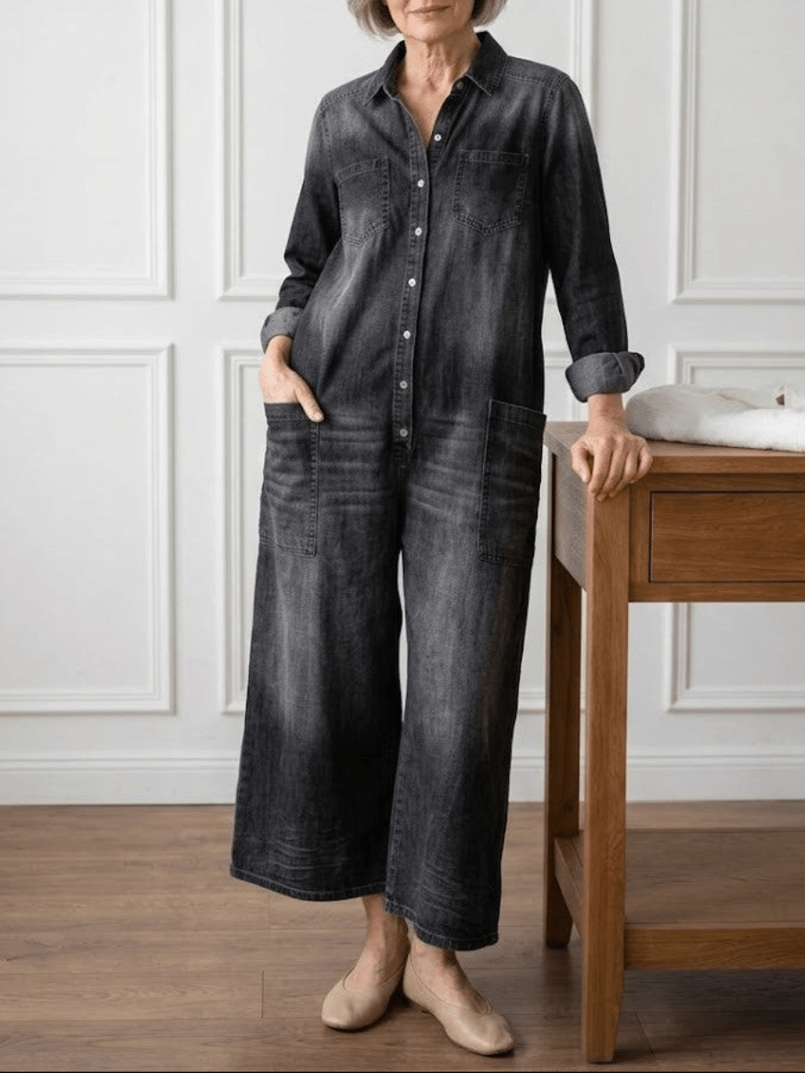 JUNE | Jumpsuit with button closure - Liora Melbourne