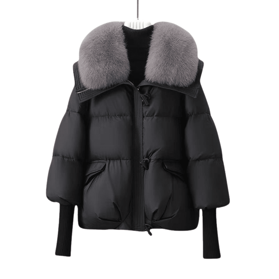 EVIE | Winter puffer coat with fur collar - Liora Melbourne