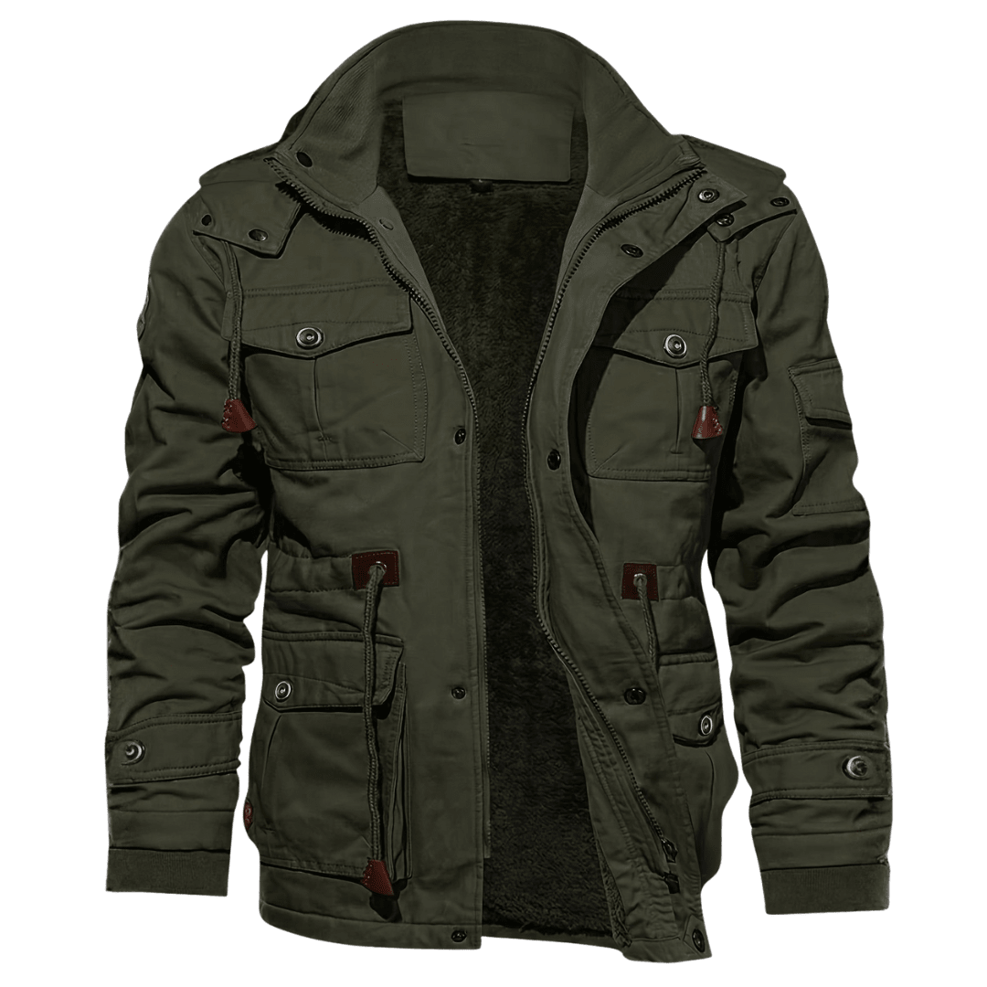 EVAN | Long men's coat with hood - Liora Melbourne