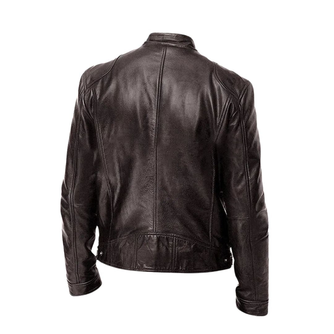 LUCA | Leather jacket with casual fit - Liora Melbourne