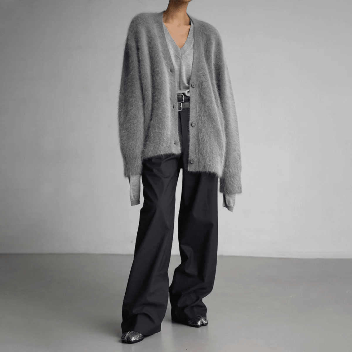 FLORENCE | Knitted cardigan with oversized fit - Liora Melbourne