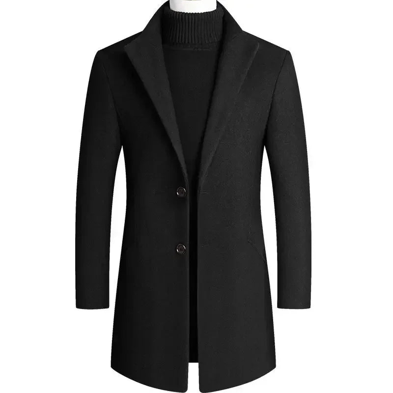 BLAKE | Trench coat with stand collar - Liora Melbourne