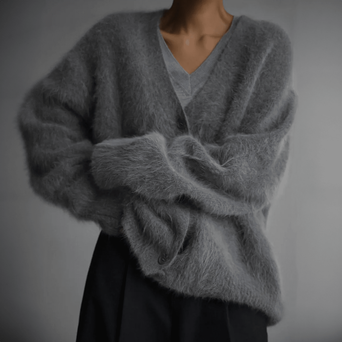 FLORENCE | Knitted cardigan with oversized fit - Liora Melbourne