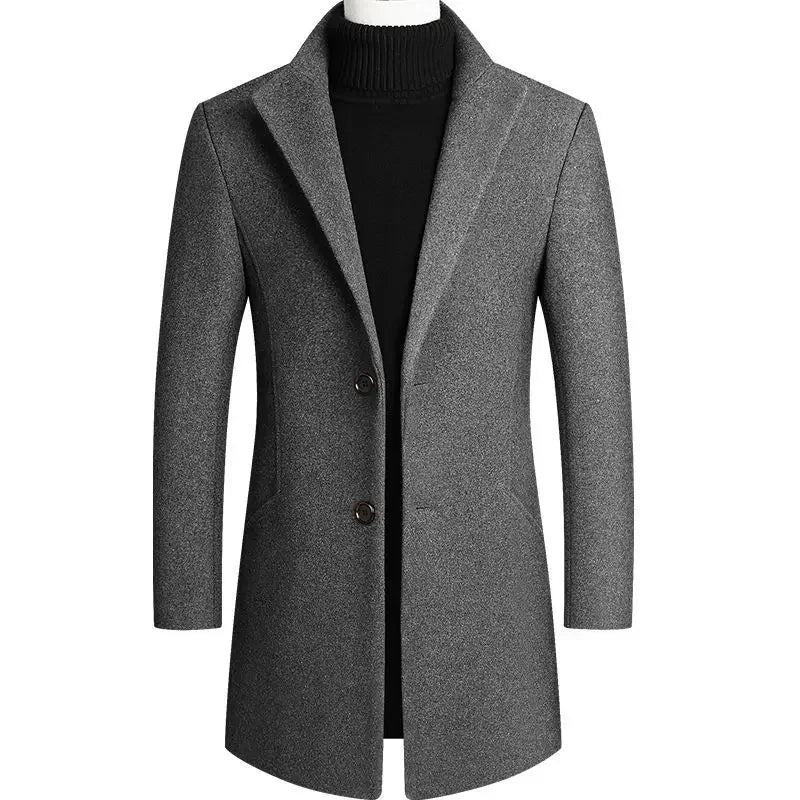 BLAKE | Trench coat with stand collar - Liora Melbourne